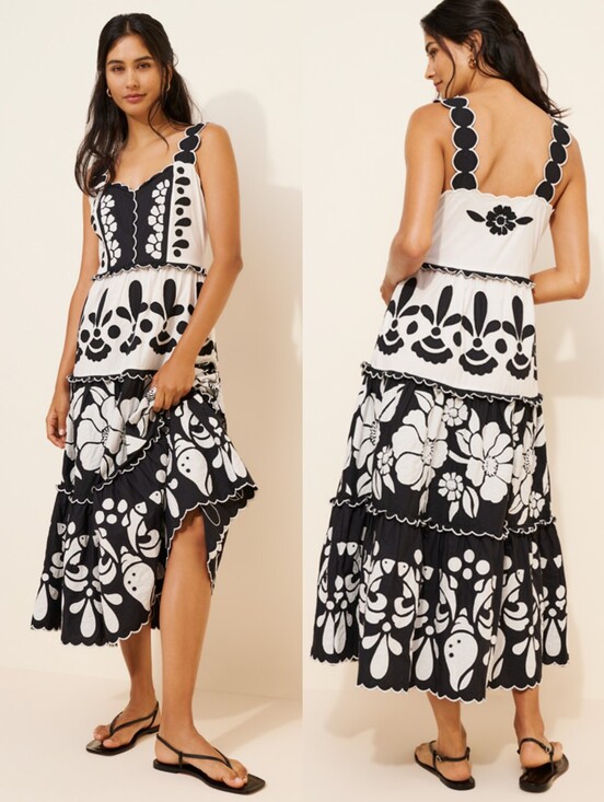 FARM Rio Dresses & Skirts - Farm Rio Tiered Floral Midi Dress